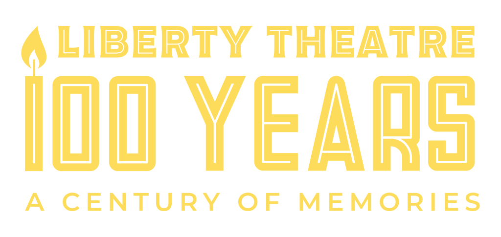 Liberty Theatre Logo with Gold Texts