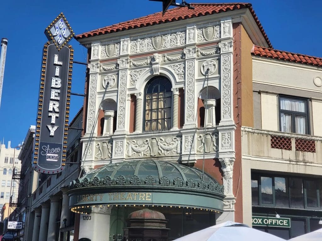 Build of Liberty Theatre Outside
